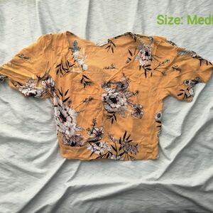 Floral Mustard Women's Top